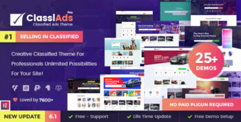 Classiads - Classified Ads WordPress Theme 6.1.0