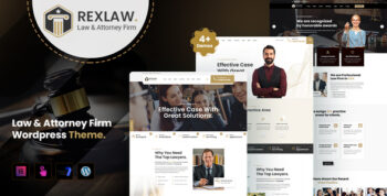 Rexlaw – Legal Advisor & Consulting WordPress Theme 1.6