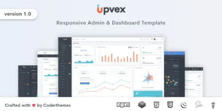 Upvex – Responsive Admin & Dashboard Template