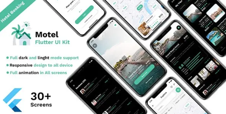 Hotel booking Flutter UI kit