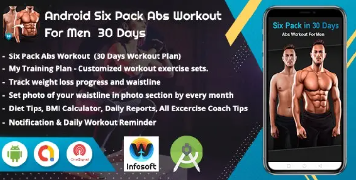 Android Six Pack Abs Workout For Men – Abs Workout For 30 Days v2