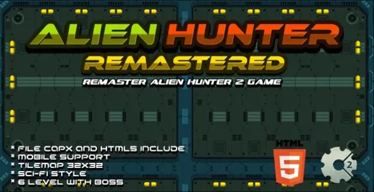 Alien Hunter Remastered – Construct 2 Game