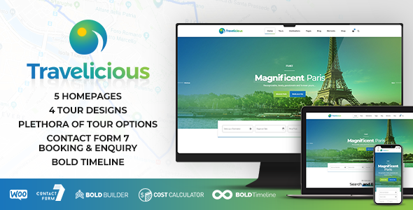 Travelicious - Tour Operator Theme 1.5.4