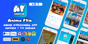 AniFlix - Watch Anime Flix Streaming - Movies - TV Series Android Complet App 2.1