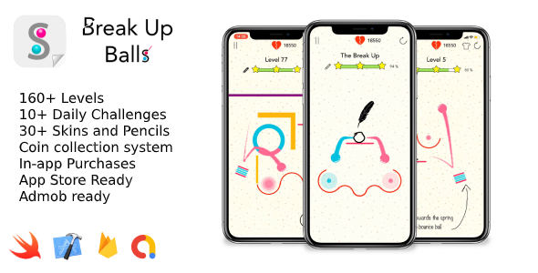 Break Up Balls - iOS 2D Game