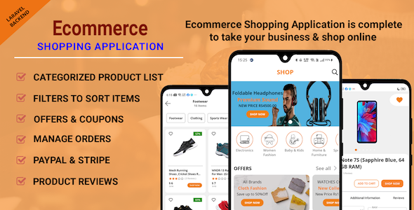 Ecommerce Shopping App - Take Your Shop Online With Android Application