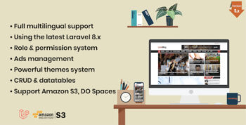 LaraMag – Laravel News & Magazine Multilingual System 7.3.6