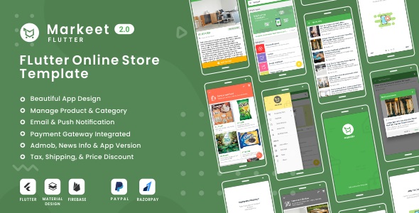 Markeet Flutter - Ecommerce Flutter App