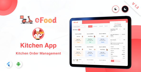 eFood - Kitchen/Chef App 2.1