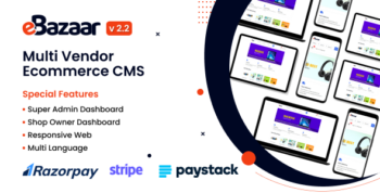eBazaar - Multi Vendor E-Commerce CMS