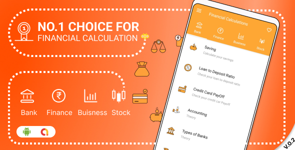 Financial Literacy - A Finance and Emi Calculator App Learn and Calculate Finance Full app on Demand