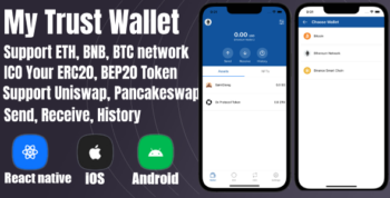 React Native - BTC, BNB, ETH Crypto Wallet 28 June 2022