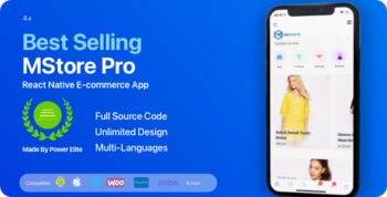 MStore Pro - Complete React Native template for e-commerce