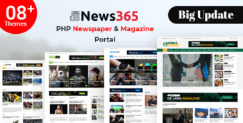 News365 – PHP Newspaper Script Magazine Blog with Video Newspaper 7.0.4