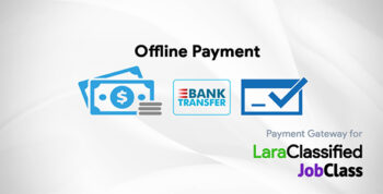 Offline Payment Gateway Plugin – LaraClassifier and JobClass