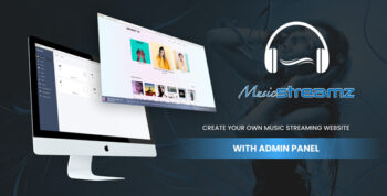 Streamz- A music streaming website with admin panel 25 April 2022
