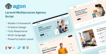 Agon – Laravel Multipurpose Agency Script 1.20.0