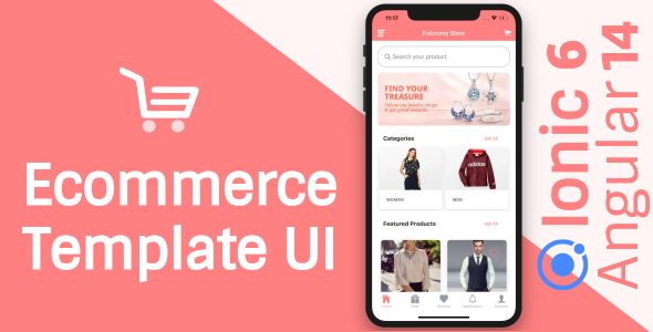 Ecommerce App Theme/Template UI (Ionic 6 Angular 14 & TypeScript)