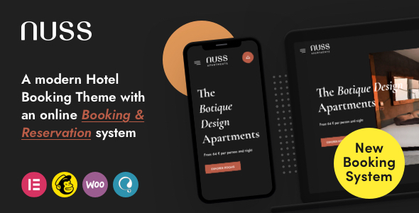 Nuss - Hotel Booking WordPress 1.3.7.1