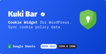 Kuki Bar - Cookie Widget for WordPress