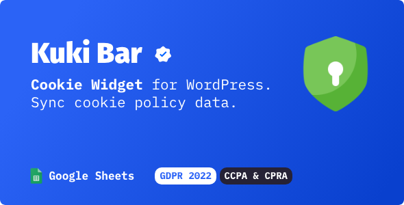 Kuki Bar - Cookie Widget for WordPress