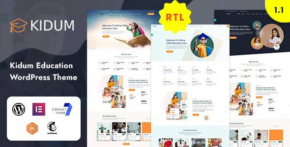 Kidum | LMS & Education WordPress Theme
