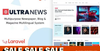 UltraNews – Laravel Newspaper, Blog Multilingual System with support AI Writer, Content Generator 3.4.0