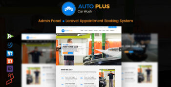 Auto Plus – Laravel Car Wash Booking 3.0