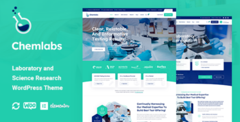 Chemlabs - Laboratory & Science Research WordPress Theme 1.0.9