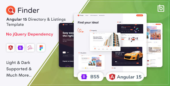 Finder - Angular 16 Directory & Listings Template 1 September 2023