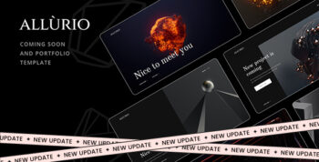 Allurio - Coming Soon and Portfolio Template