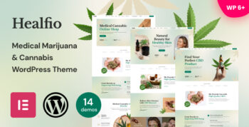 Healfio - Medical Marijuana & Cannabis WordPress Theme 1.41