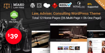 Miako - Lawyer & Law Firm WordPress Theme 1.4.5