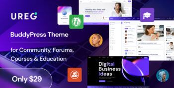Ureg - BuddyPress & Community WordPress Theme 1.0.3