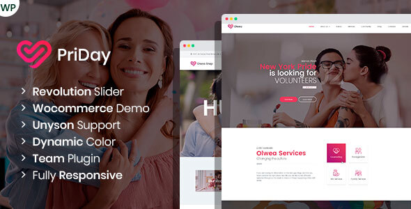 PriDay – LGBT Community WordPress Theme 2 July 2020