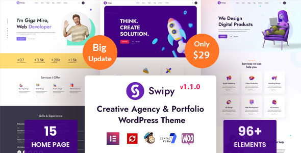 Swipy - Creative Agency WordPress Theme 1.1.3