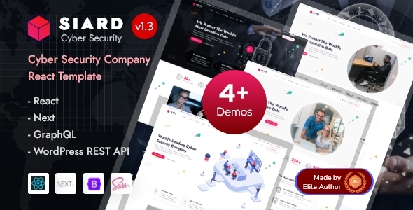 Siard - Cyber Security Services React Next Theme + Headless WordPress 1.3