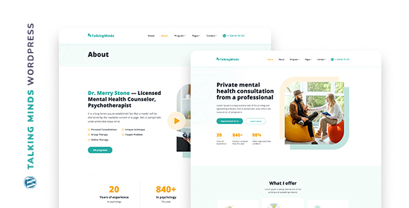 Talking Minds - Psychotherapist WordPress Theme 2.2.1