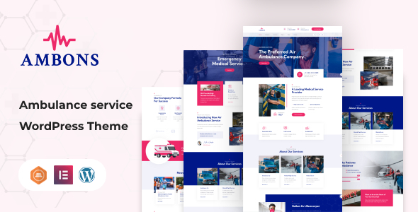 Ambons - Ambulance Service WordPress Theme 14 November 2023