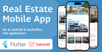 Flutter Real Estate Mobile App with Admin Panel | Flutter & Laravel 9 v9 2.0