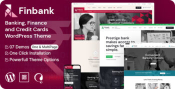 Finbank - Banking and Finance WordPress Theme 1.7