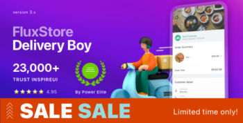 FluxStore Delivery Boy - Flutter App for Woocommerce