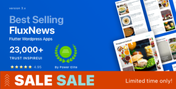 FluxNews - Flutter mobile app for Wordpress