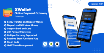 XWallet - Online Payment Gateway Flutter App UI Kit