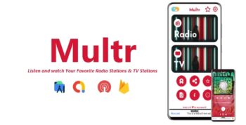 Multr - Multiple Radio & TV Stations App | ADMOB, FIREBASE, ONESIGNAL