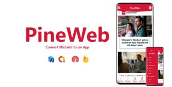 PineWeb - Android WebView App | ADMOB, FIREBASE, ONESIGNAL