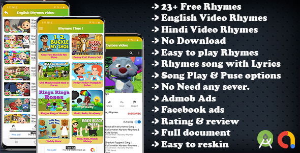 Kids Nursery Rhymes Song and Video Rhymes(Supported android 13 and SDK 31)