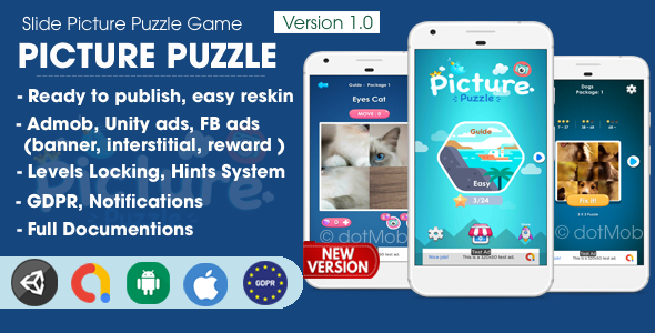 Slide Picture Puzzle - Unity Complete Project 1.1