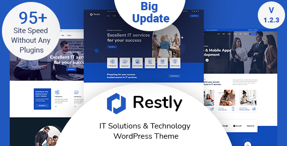 Restly - IT Solutions & Technology WordPress Theme 1.2.8