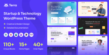 Terra - Startup & Technology WordPress Theme 1.0.6
